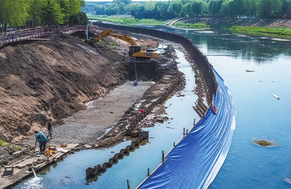 Alambre galvanizado para proyecto de conservación de agua