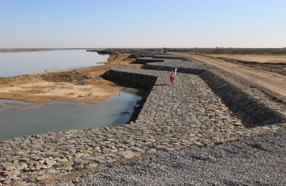 Alambre galvanizado para proyecto de conservación de agua