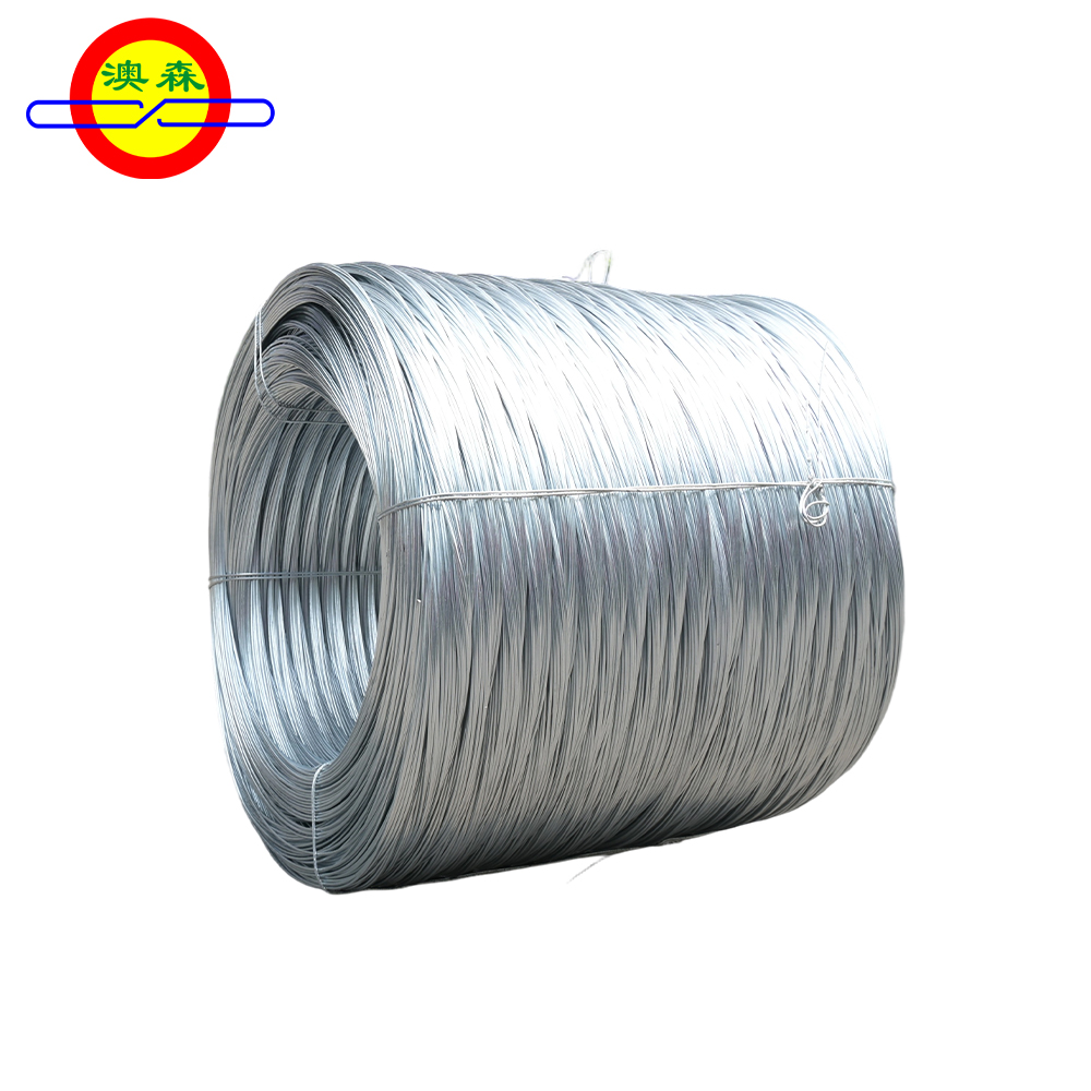 Alambre de hierro con alto contenido de zinc en baño caliente