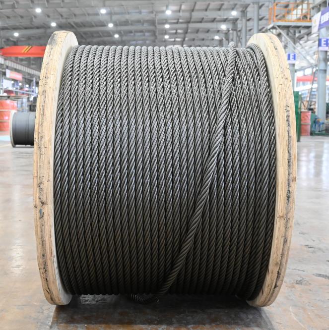 Cable de acero de cuatro hilos en forma de abanico