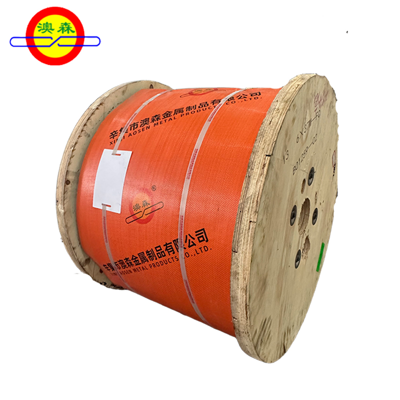 Cable de acero de cuatro hilos en forma de abanico