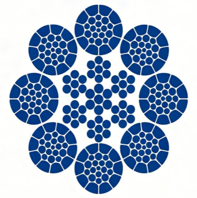Cuerda de alambre de acero de filamento compactado